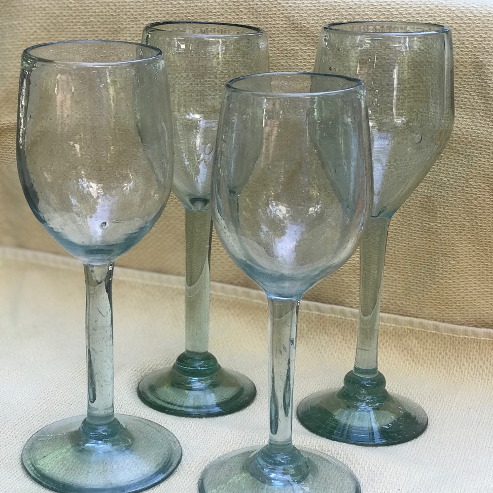 Hand Blown Wine Glasses